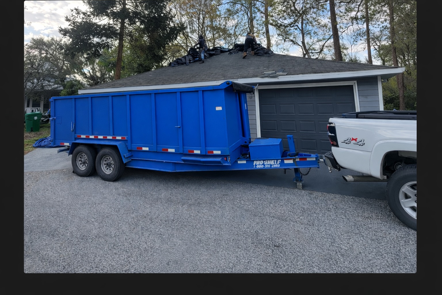 Dump trailer delivered on-site in Jacksonville, Florida